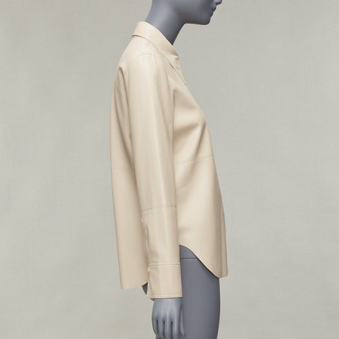 Women's Nanushka Vegan Leather Minimal Shirt