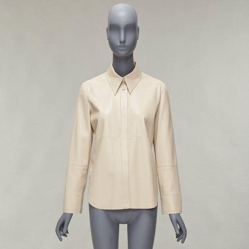 Women's Nanushka Vegan Leather Minimal Shirt