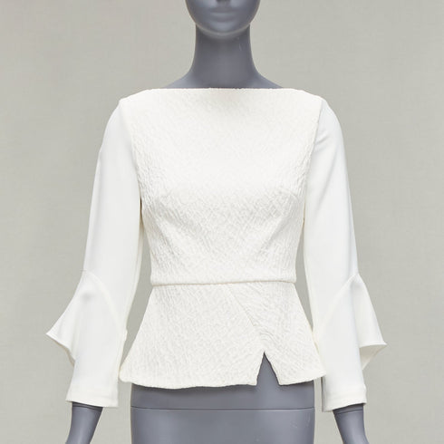 Women's Roland Mouret 2018 Crepe Peplum Top