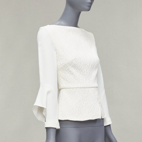 Women's Roland Mouret 2018 Crepe Peplum Top
