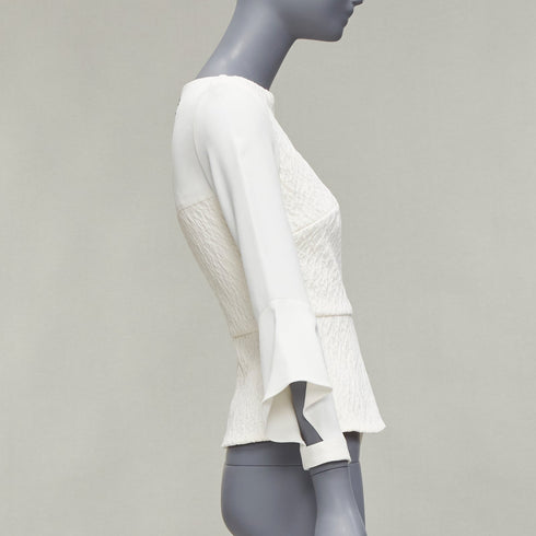 Women's Roland Mouret 2018 Crepe Peplum Top