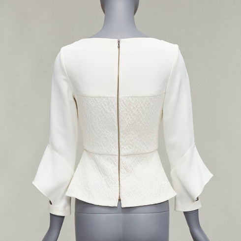 Women's Roland Mouret 2018 Crepe Peplum Top