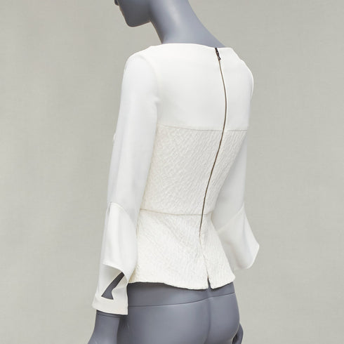 Women's Roland Mouret 2018 Crepe Peplum Top