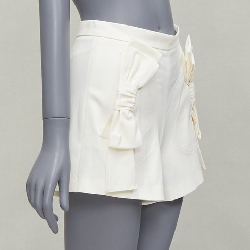 Women's Red Valentino Ribbon Bow Wide Shorts