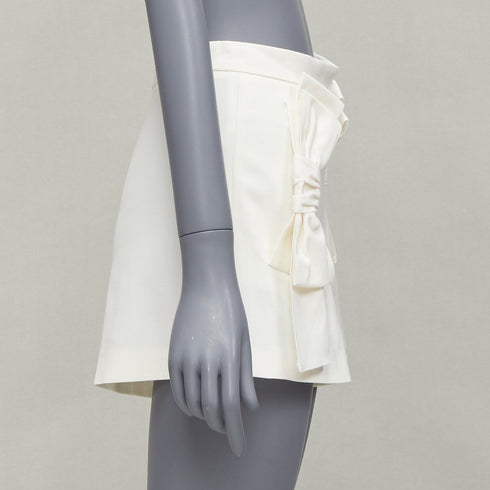 Women's Red Valentino Ribbon Bow Wide Shorts