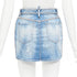 Women's Dsquared2 Denim Crystal Chain Mini Skirt
