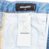 Women's Dsquared2 Denim Crystal Chain Mini Skirt