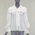 Women's Etro Plisse Ruffle Collar Blouse