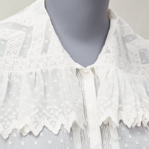 Women's Etro Plisse Ruffle Collar Blouse