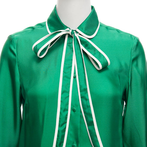 Women's Red Valentino 2022 Silk Peter Pan Blouse