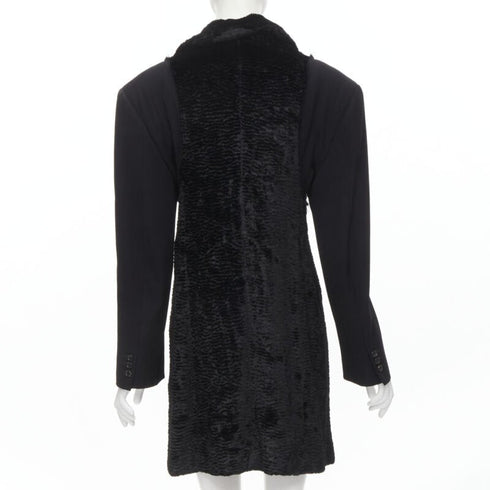 Women's Comme Des Garcons Faux Fur Oversized Coat