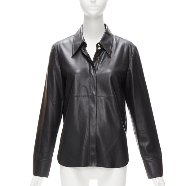 Women's Nanushka Vegan Leather Long Sleeve Shirt