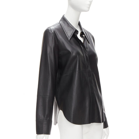 Women's Nanushka Vegan Leather Long Sleeve Shirt