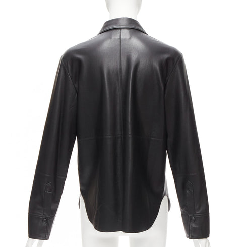 Women's Nanushka Vegan Leather Long Sleeve Shirt