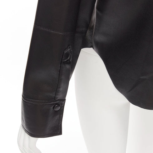 Women's Nanushka Vegan Leather Long Sleeve Shirt