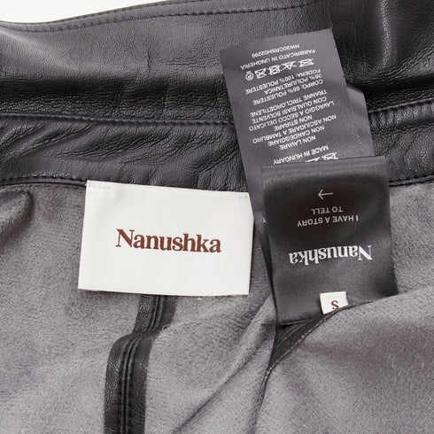 Women's Nanushka Vegan Leather Long Sleeve Shirt