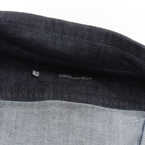 Women's Dsquared2 Crab Denim Cropped Jacket