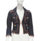 Women's Dsquared2 Crab Denim Cropped Jacket