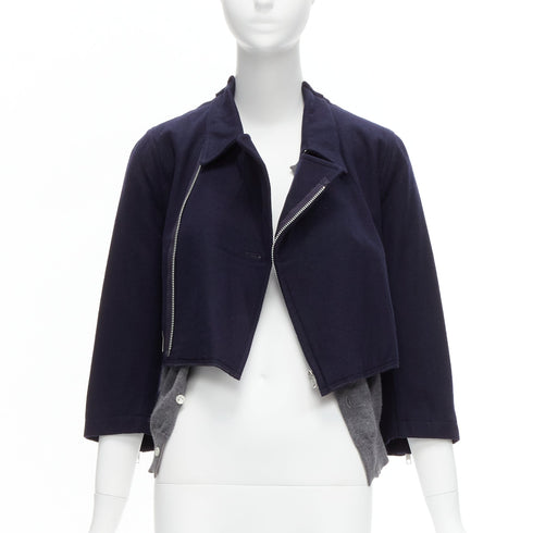 Women's Comme Des Garcons Wool Cropped Cardigan