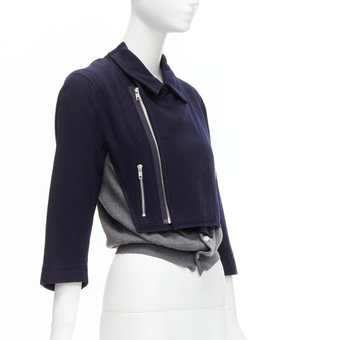 Women's Comme Des Garcons Wool Cropped Cardigan