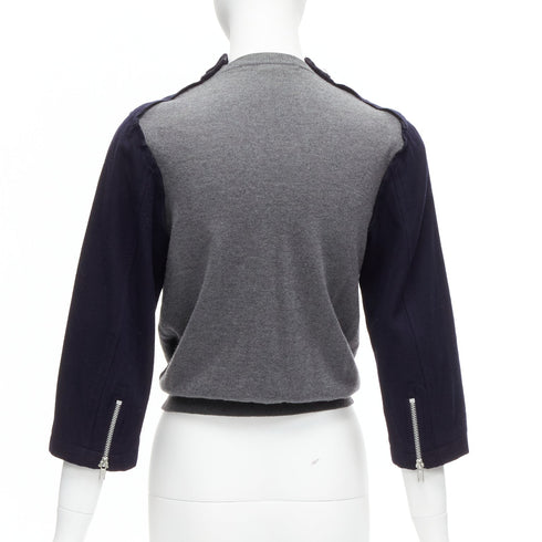 Women's Comme Des Garcons Wool Cropped Cardigan