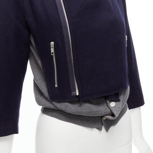 Women's Comme Des Garcons Wool Cropped Cardigan