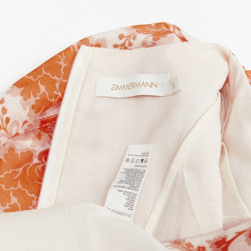 Women's Zimmermann 2022 Runway Postcard Linen Dress