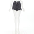 Women's Alexander Wang Denim Buckle Frayed Shorts