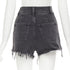 Women's Alexander Wang Denim Buckle Frayed Shorts