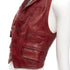 Women's Dsquared2 Distressed Leather Crop Vest