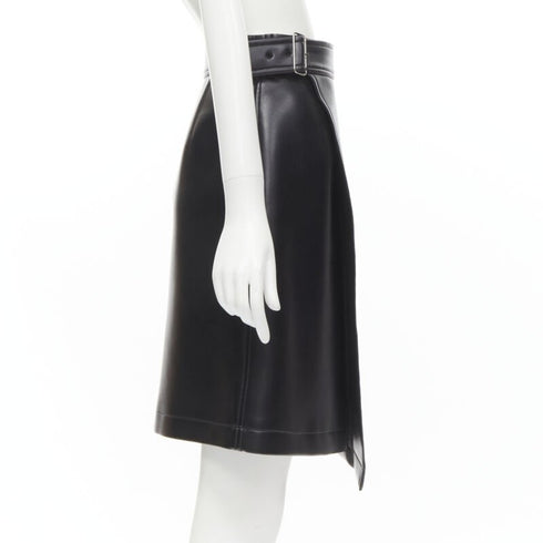 Women's Comme Des Garcons Faux Leather Wrap Skirt