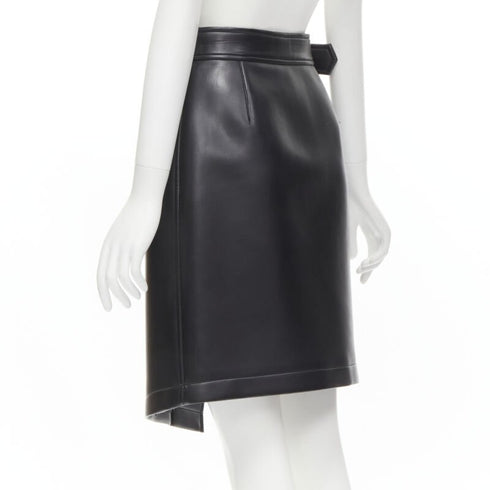 Women's Comme Des Garcons Faux Leather Wrap Skirt