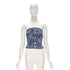 Women's Dsquared2 Denim Boned Corset Bustier Top