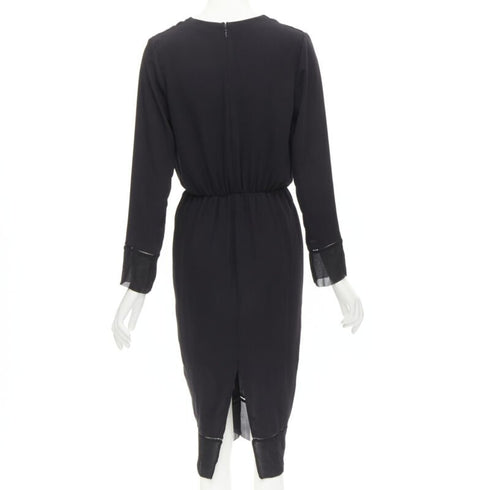 Women's Zimmermann V Neck Gathered Lattice Dress