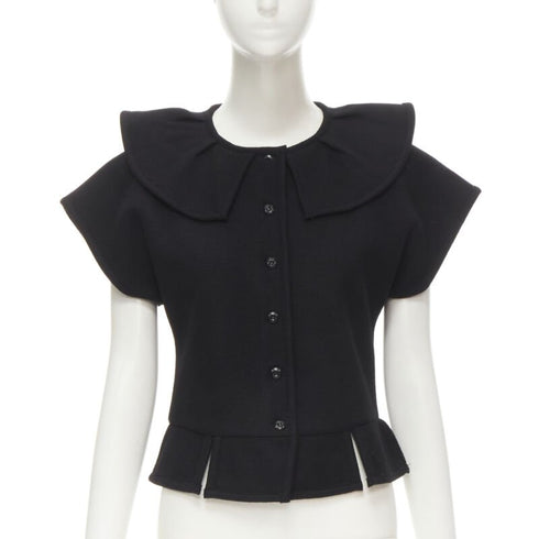 Women's Comme Des Garcons Felt Peplum Top
