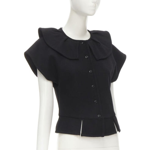 Women's Comme Des Garcons Felt Peplum Top