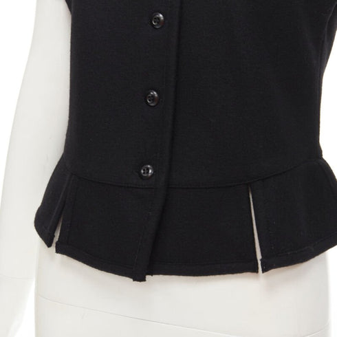 Women's Comme Des Garcons Felt Peplum Top