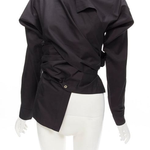 Women's Comme Des Garcons Wrap Bias Placket Shirt