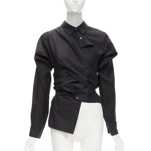 Women's Comme Des Garcons Wrap Bias Placket Shirt