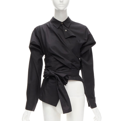Women's Comme Des Garcons Wrap Bias Placket Shirt