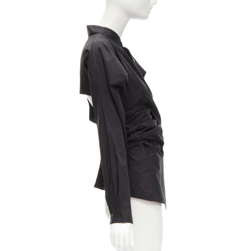 Women's Comme Des Garcons Wrap Bias Placket Shirt