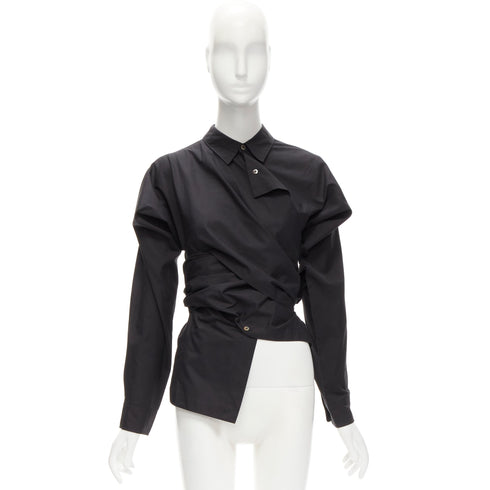 Women's Comme Des Garcons Wrap Bias Placket Shirt