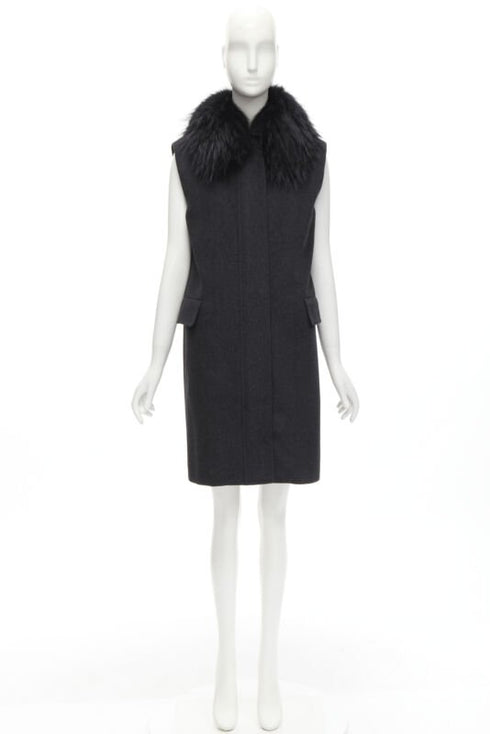Women's Joseph Wool Minimal Oversized Vest