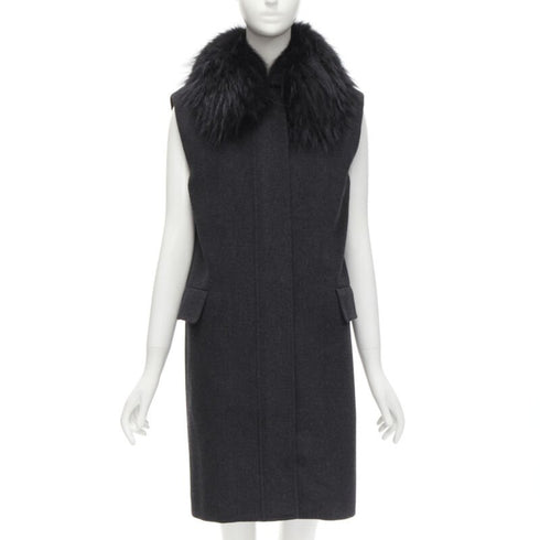 Women's Joseph Wool Minimal Oversized Vest