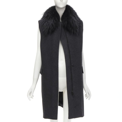 Women's Joseph Wool Minimal Oversized Vest