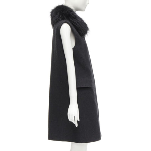 Women's Joseph Wool Minimal Oversized Vest