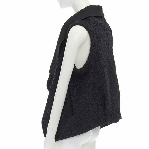 Women's Roland Mouret Wool Mohair Draped Vest