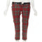 Women's Dsquared2 Punk Plaid Patent Cropped Pants
