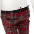 Women's Dsquared2 Punk Plaid Patent Cropped Pants