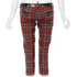 Women's Dsquared2 Punk Plaid Patent Cropped Pants